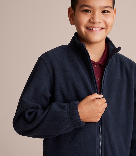 Polar Fleece School Jacket - Blue
