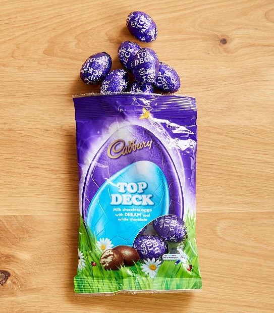 Cadbury Top Deck Chocolate Eggs Bag - 125g