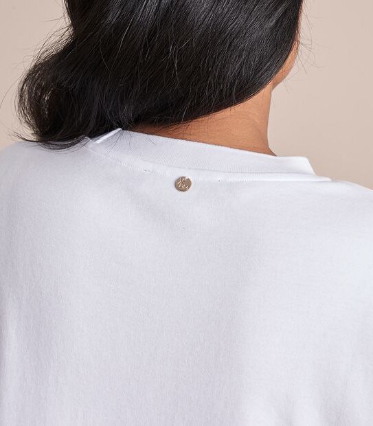 Dannii Minogue Petites Grown On Sleeve Neck Rib T-Shirt 2 of 6