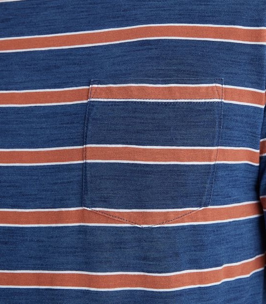 Striped Indigo Dyed T-Shirt