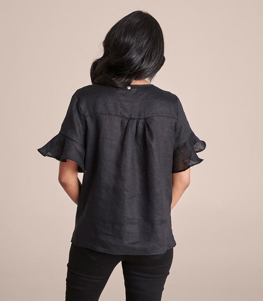 Dannii Minogue Petites Linen T-Shirt