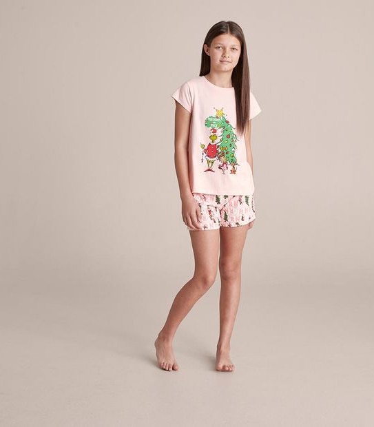 Kids Christmas Grinch Family Matching Cotton Pyjama Set 5 of 5