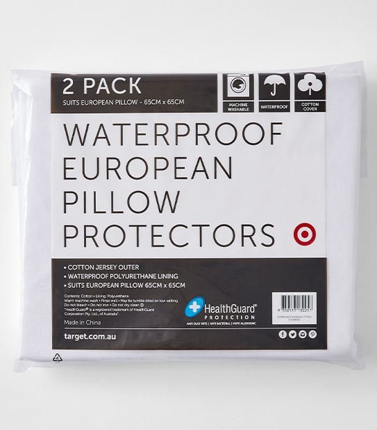 Target Waterproof European 2 Pack Pillow Protectors