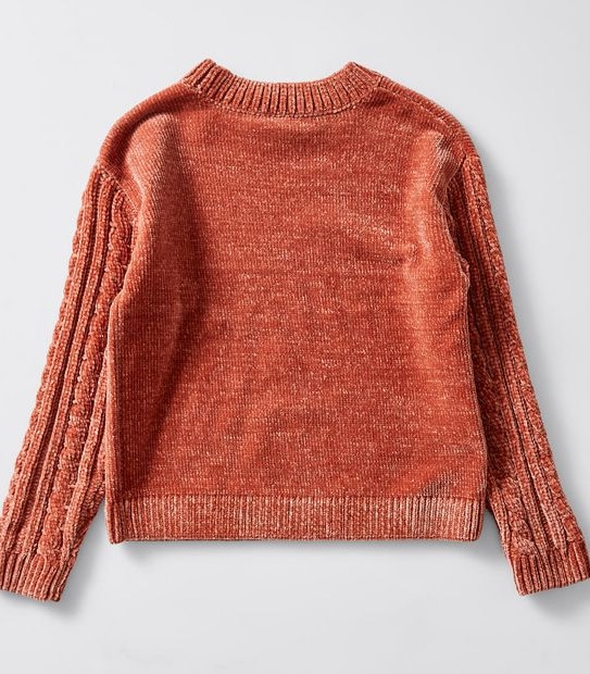 Chenille Knit Jumper - Rust
