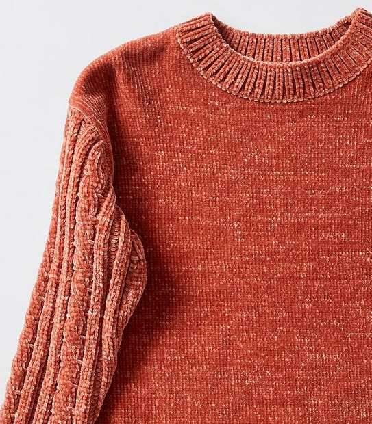 Chenille Knit Jumper - Rust