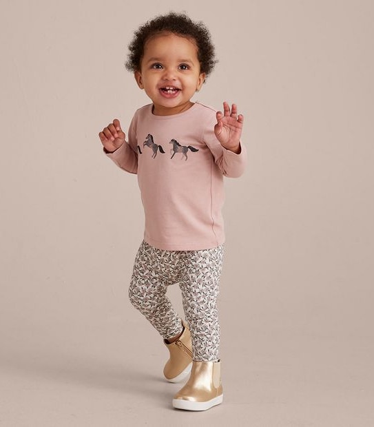 Baby Organic Cotton Print Top