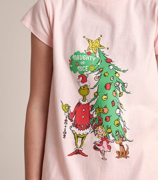 Kids Christmas Grinch Family Matching Cotton Pyjama Set