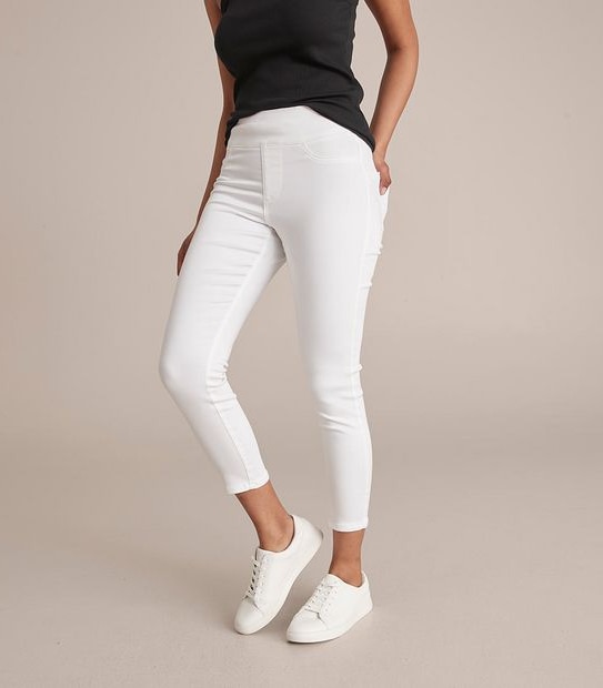 Lydia High Rise Crop Length Denim Jeggings 