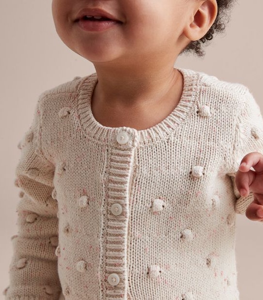 Baby Pom Pom Cardigan