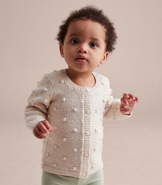 Baby Pom Pom Cardigan