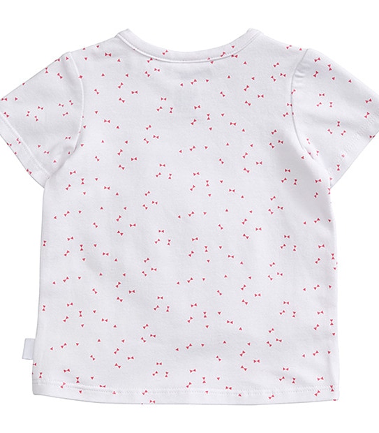 Girls' Short Sleeve Bow Print T-Shirt 2 of 3