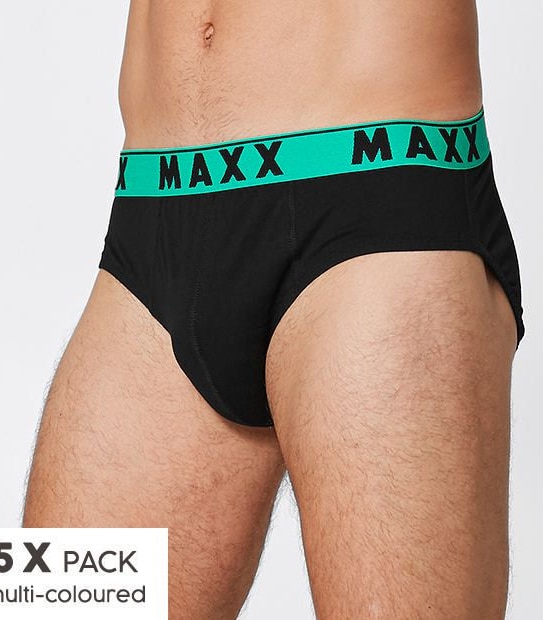 Maxx 5 Pack Hipster Briefs; Style: 112372 - Black