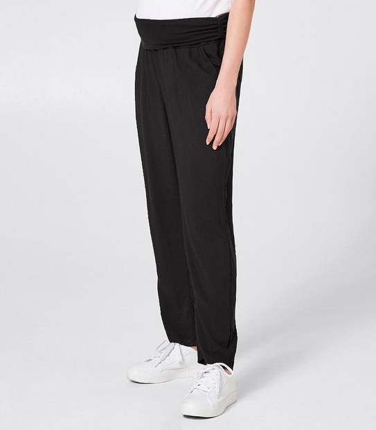 Maternity Over The Belly Jogger Pants - Black