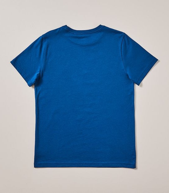 Short Sleeve Cotton School T-shirts - Royal Blue