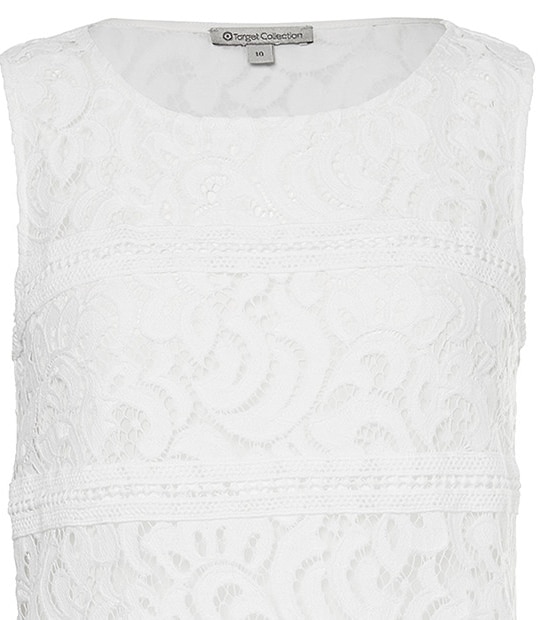 Lace Tank - White