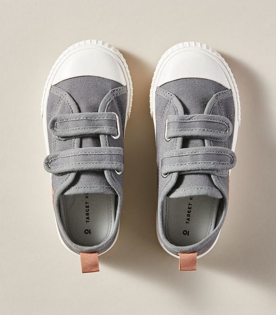 Kids Junior Double Strap Sneakers