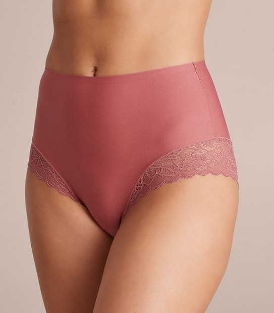 Bella Bonded Microfibre and Lace Full Briefs; Style: LFB99002