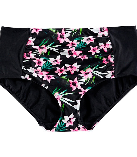 Belle Curve Bikini Briefs - Tropical Pink