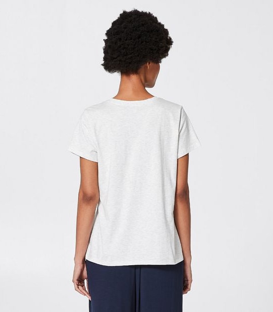 Printed Sleep T-Shirt - Grey Marle Lazy Daze
