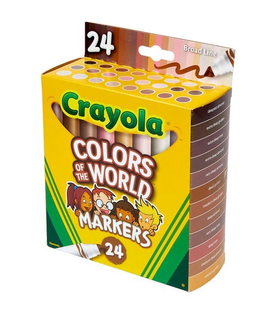 Crayola 24 Pack Colours of the World Washable Markers