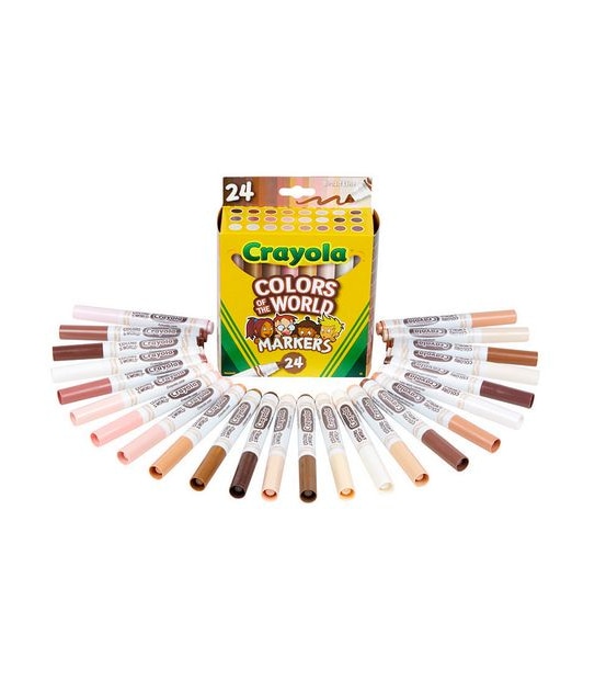 Crayola 24 Pack Colours of the World Washable Markers