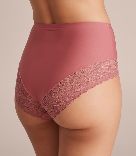 Bella Bonded Microfibre and Lace Full Briefs; Style: LFB99002
