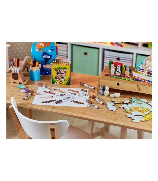 Crayola 24 Pack Colours of the World Washable Markers