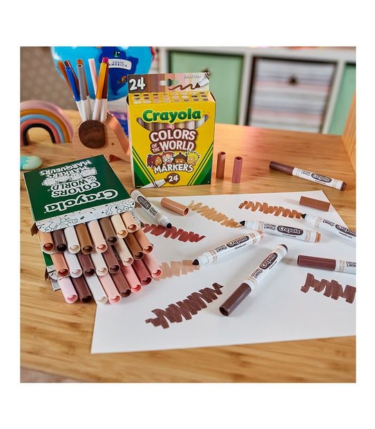 Crayola 24 Pack Colours of the World Washable Markers
