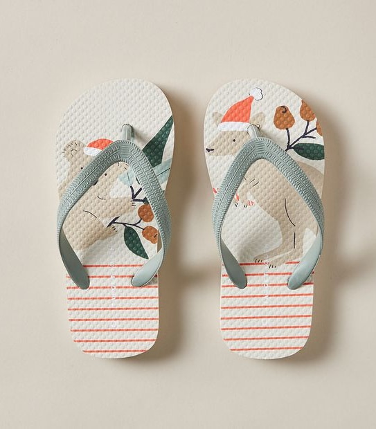 Kids Printed Recycled Thongs