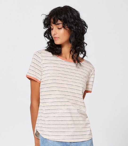Piping Hot Ringer Tee - Stripe