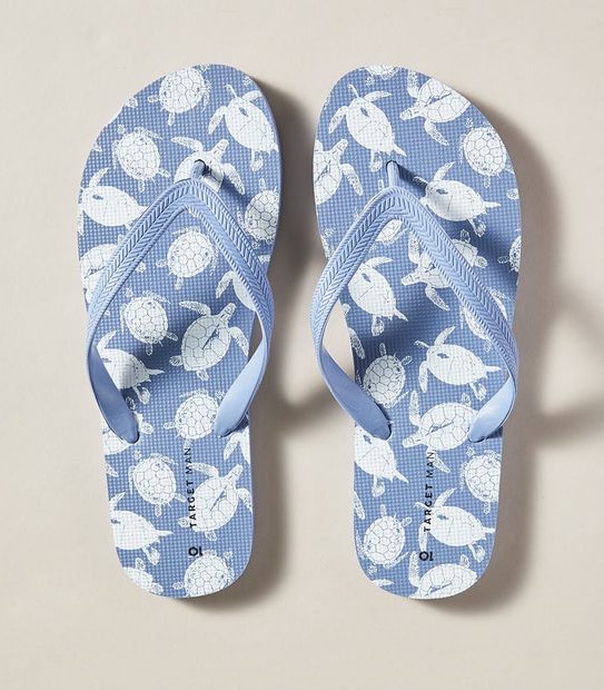 Mens Maui Printed Recycled Thongs