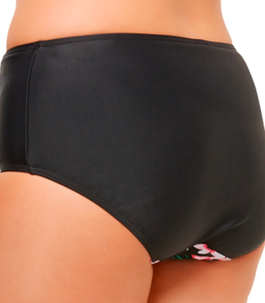 Belle Curve Bikini Briefs - Tropical Pink