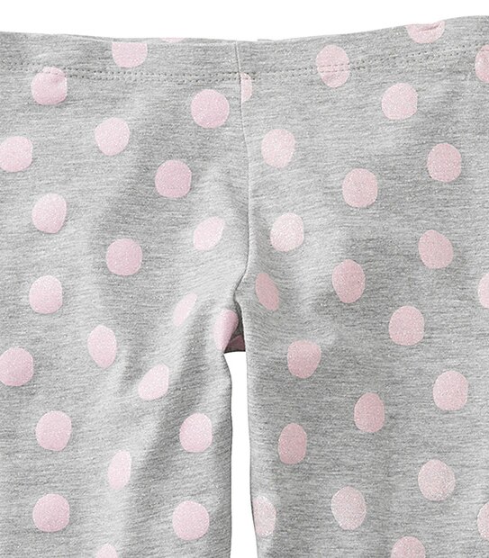 Full Length Glitter Spot Print Leggings