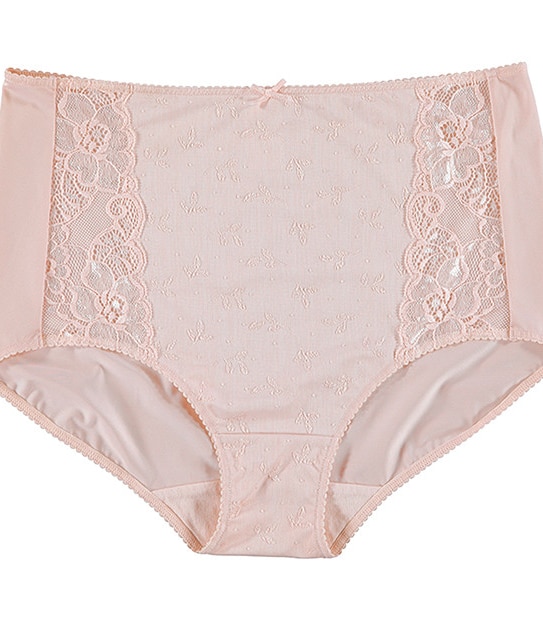 Jacquard Lace Full Briefs - Dusty Pink