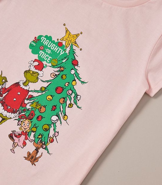 Kids Christmas Grinch Family Matching Cotton Pyjama Set