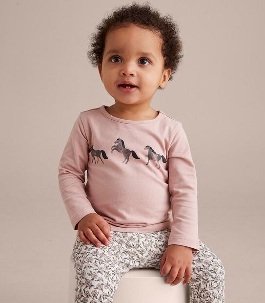 Baby Organic Cotton Print Top