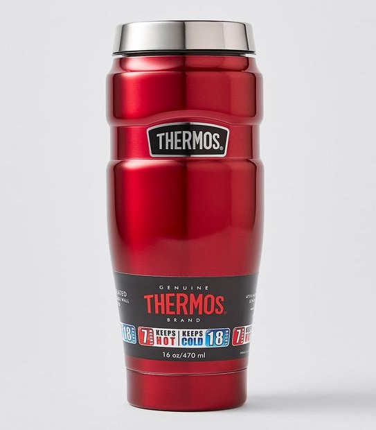 Thermos Stainless King Travel Tumbler, Red, 470 ml