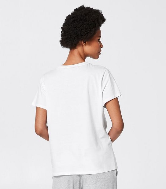 Printed Sleep T-Shirt - White Love My Sleep