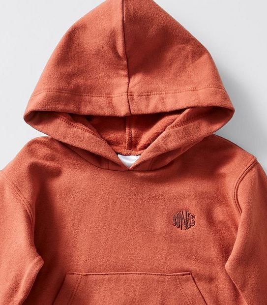 Bonds Stretch Pullover Hoodie - Rust
