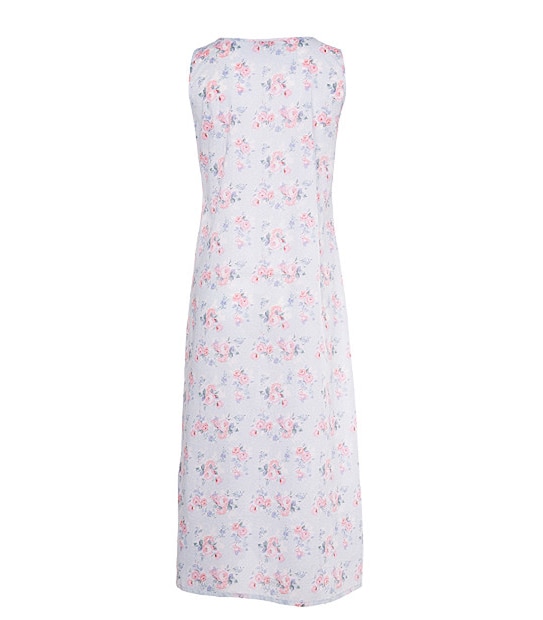 Traditional Nightie - Floral Blue 2 of 3