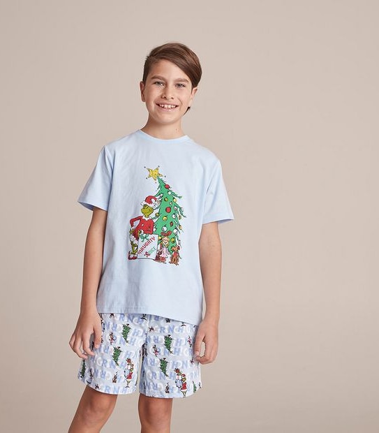 Kids Christmas Grinch Family Matching Cotton Pyjama Set Target Australia