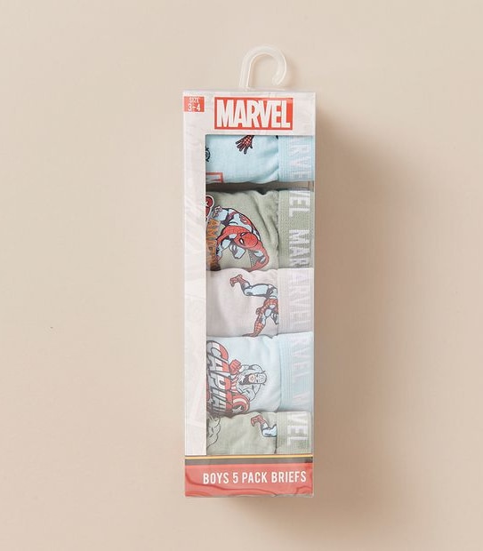 5 Pack Marvel Briefs