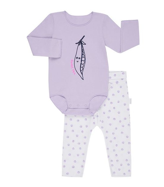Bonds Newbies Everyday Long Sleeve Bodysuit and Legging Set - Lilac