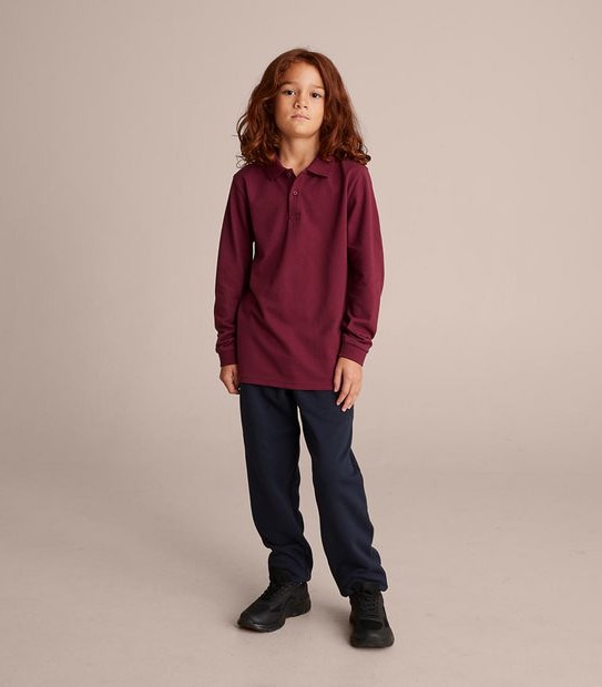 Long Sleeve Polo Top