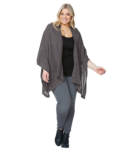 Belle Curve Knit Poncho