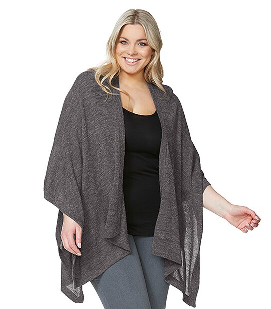 Belle Curve Knit Poncho
