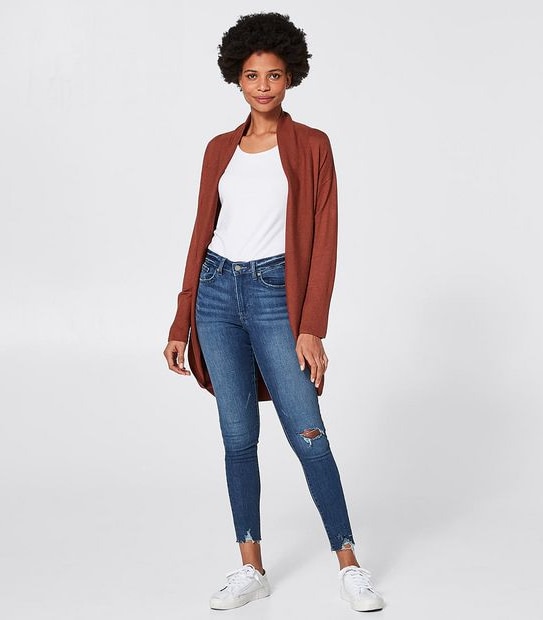 Cocoon Cardigan - Burnt Orange