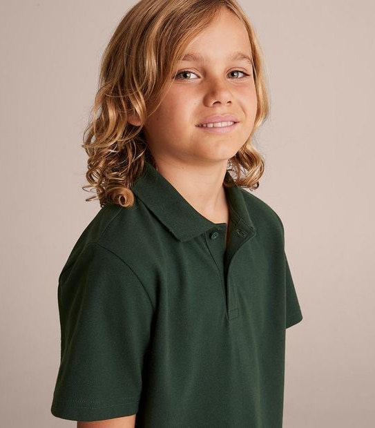 Short Sleeve School Polos