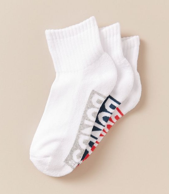 Bonds 3 Pack Cushioned 1/4 Crew Socks