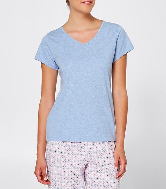 Pyjama T-Shirt - Blue Marle